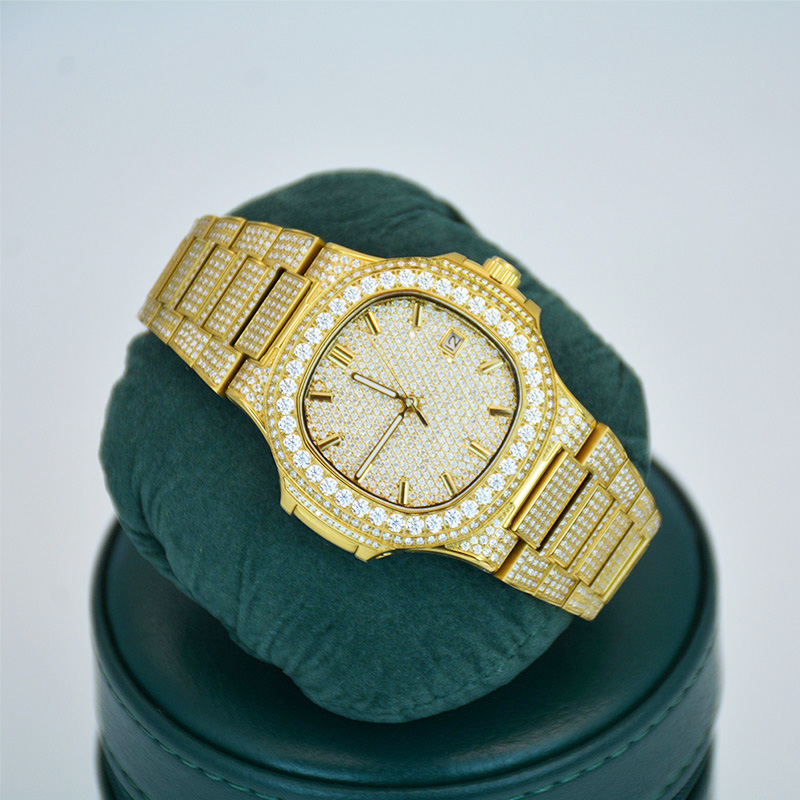 Buss Down Jewelry Hip Hop VVS Moissanite Diamond Watch