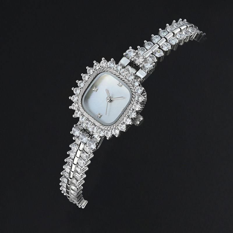 Claw Setting Zircon Diamond Ladies Jewelry Watch