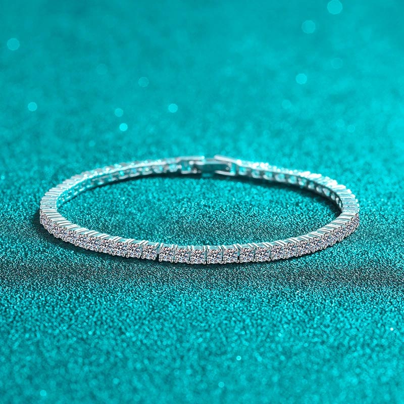 Pass Diamond Tester VVS Moissanite Luxury Ladies Bracelet