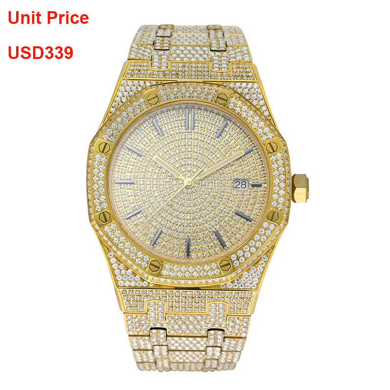 OEM Moissanite Watch Factory Private Label Mechanical Moissanite Watch