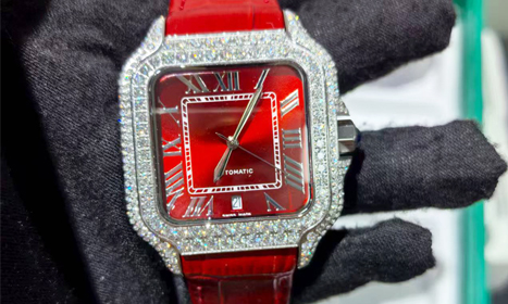 Moissanite Watches: The Allure of Fully Moissanite Watch Cases & Customizable Leather Straps and Dials