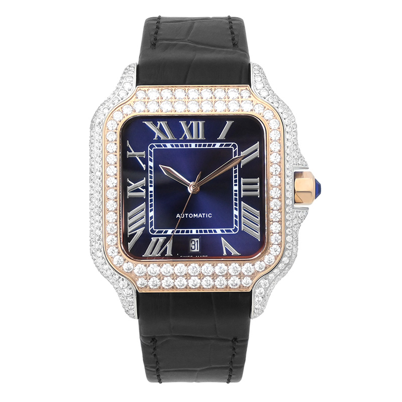 Custom Brand VVS Moissanite Watch Factory Supply Automatic Diamond Watches