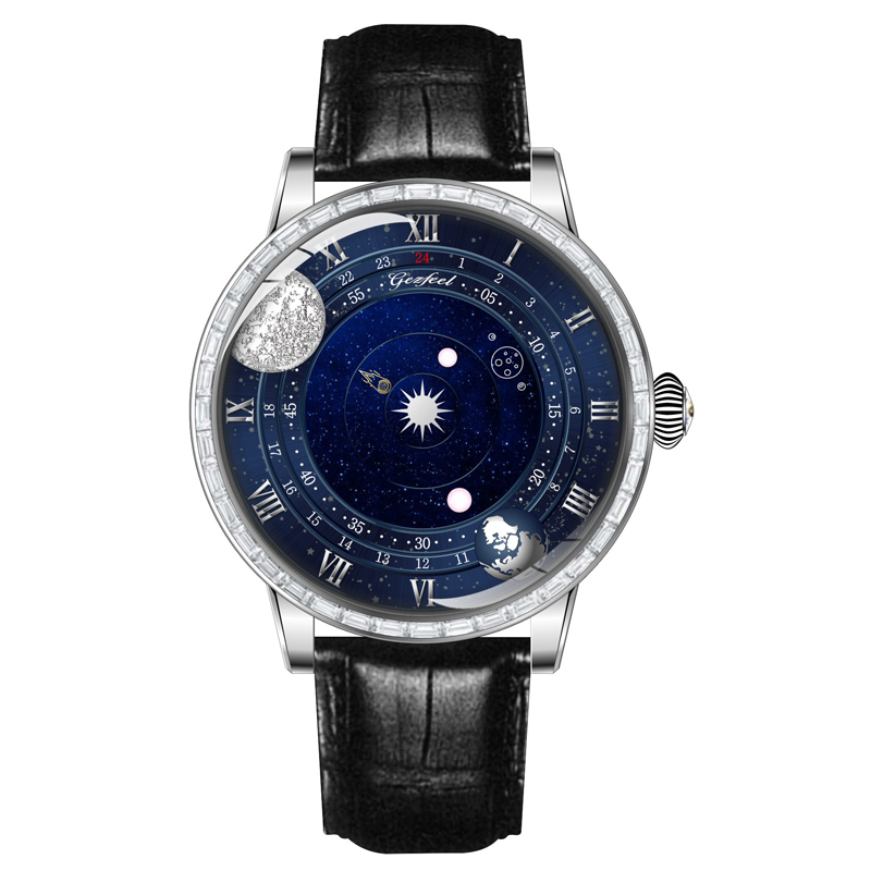 Custom Logo Diamond Bezel Fashion Brand Watch Unique Design Luxury VVS Moissante Watches